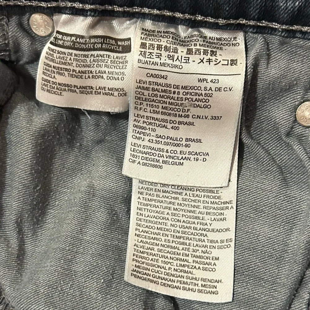 Levi’s Strauss Men's Blue Straight-Leg Jeans W32 L34 98% Cotton